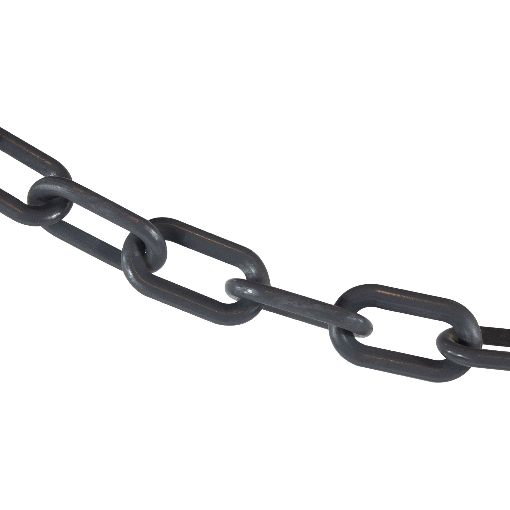 Mr. Chain Plastic Safety Chain — 2in. x 100ft., Slate Gray, High-Density Polyethylene, UV Resistant, Model# 50057-100